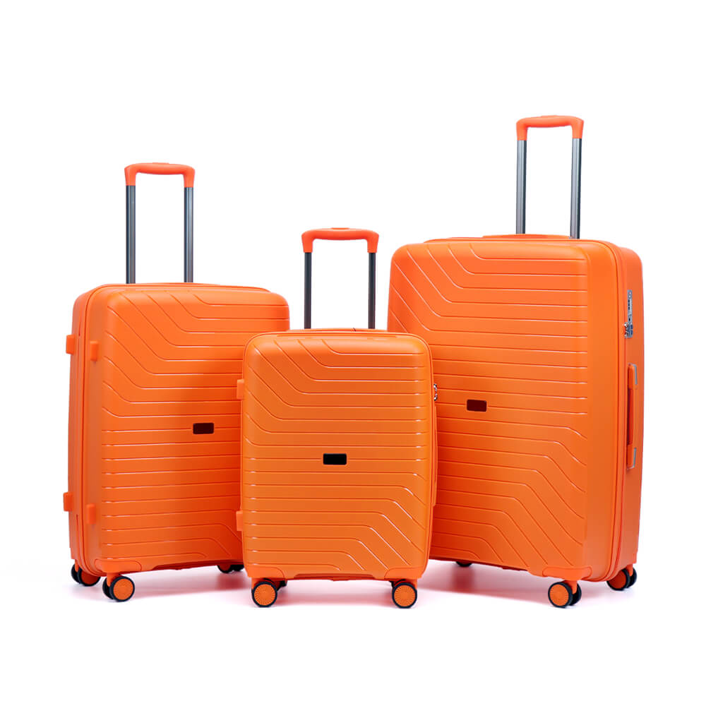 EMAY Custom Trolley 3 Pcs PP Luggage Set