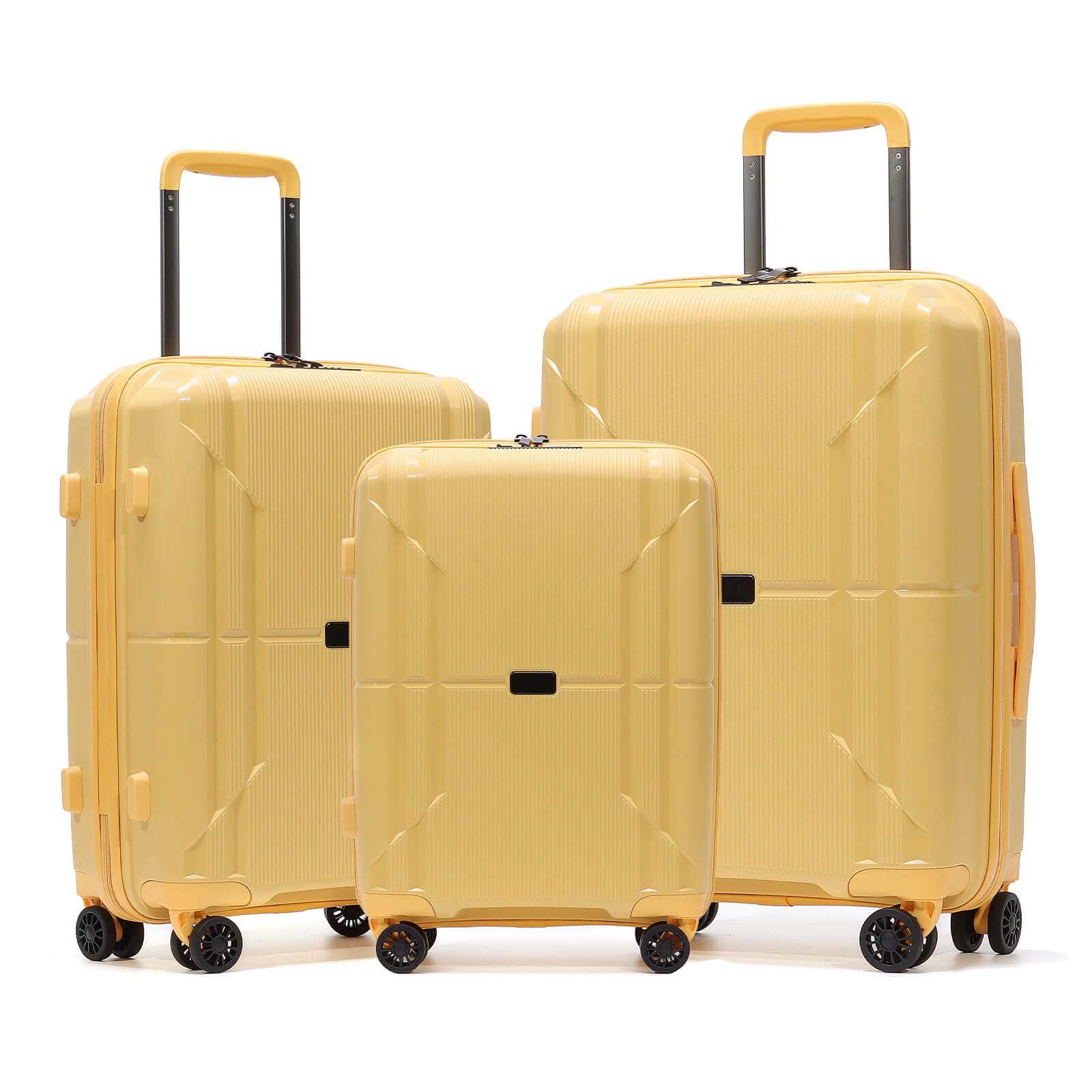 EMAY 20'' 24'' 28'' Travel PP Luggage Set