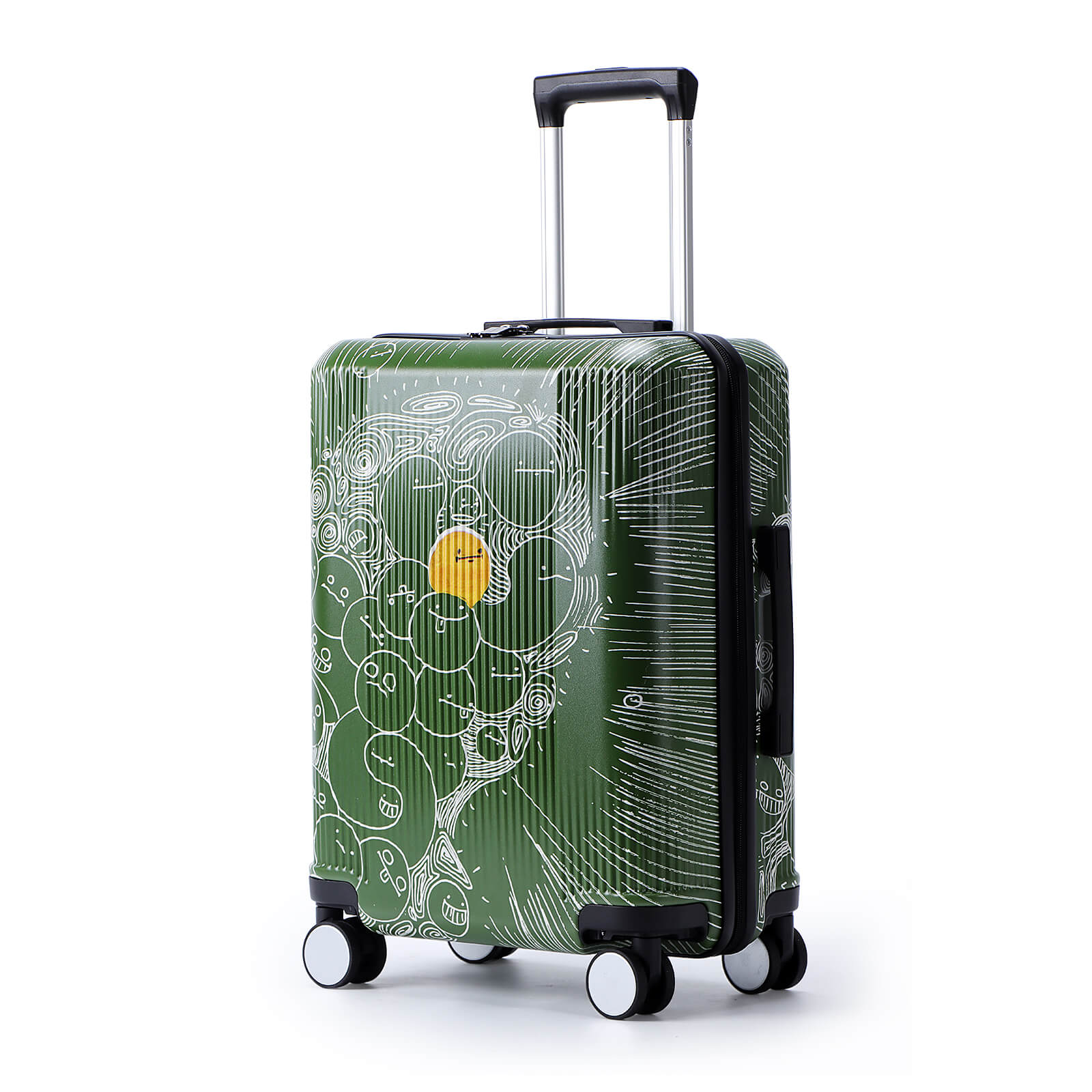 EMAY Custom Print Cartoon Trolley Luggage