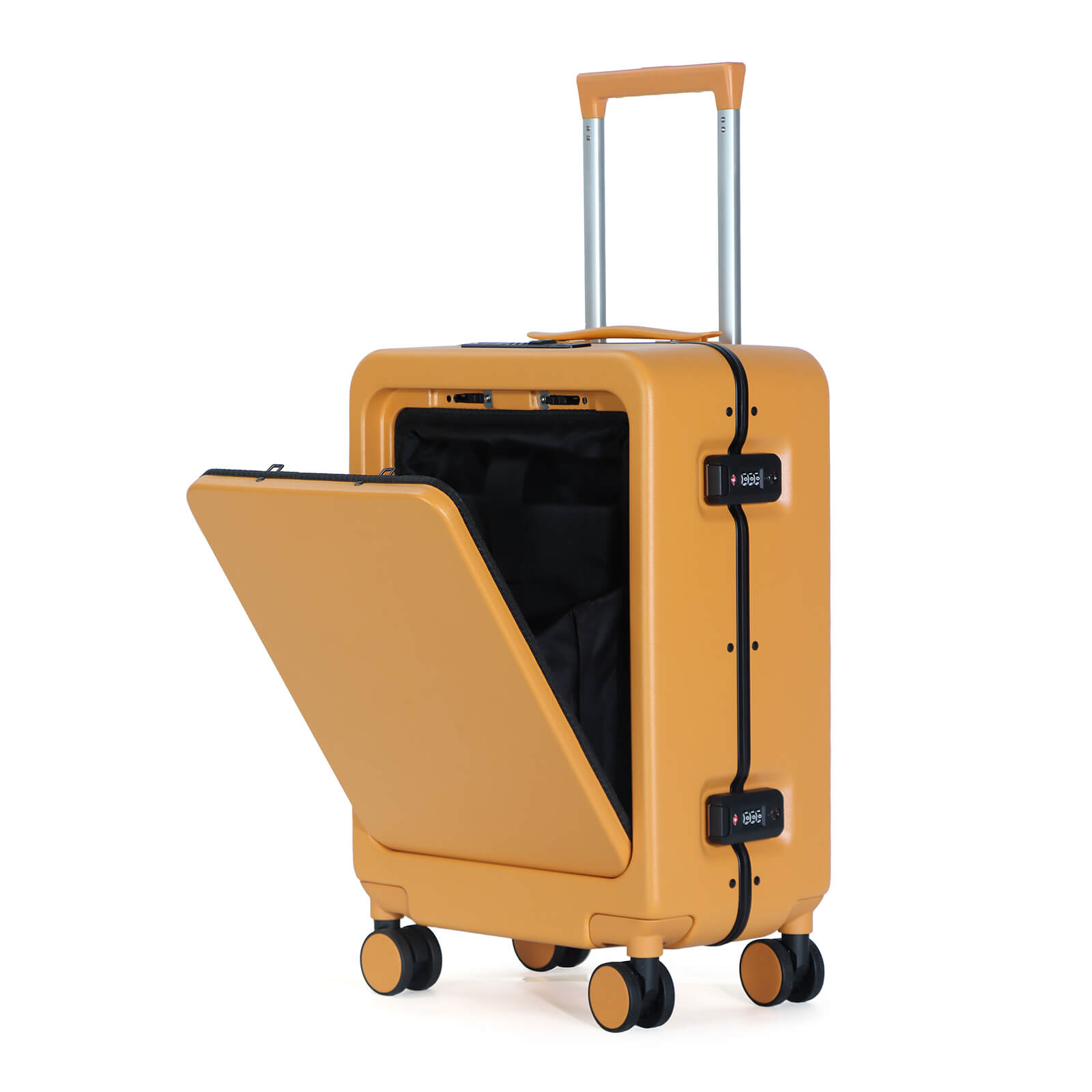 EMAY Exclusive Front Pocket Aluminium Frame Luggage